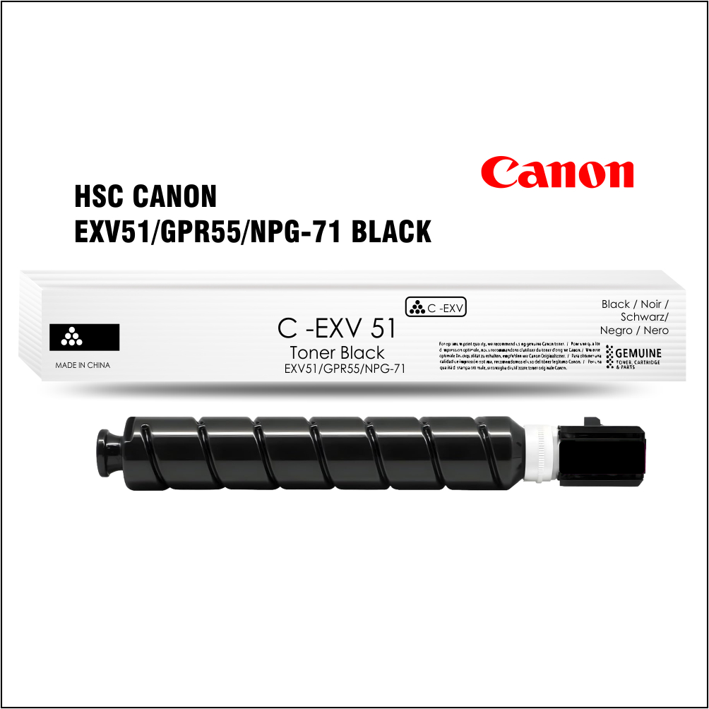 HSC CANON EXV 51 GPR55 NPG71 BLACK