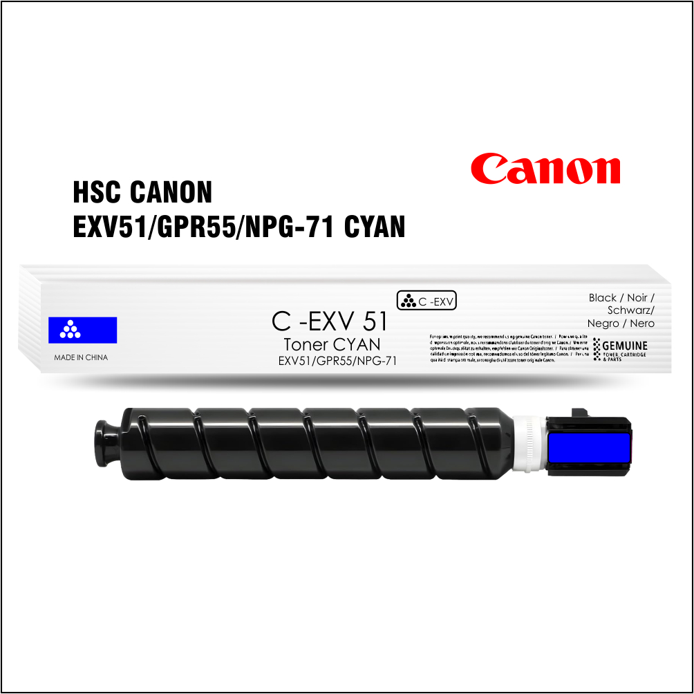 HSC CANON EXV 51 GPR55 NPG71 CYAN