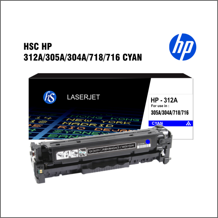 HSC HP 312A 305A 304A 718A 716 CYAN