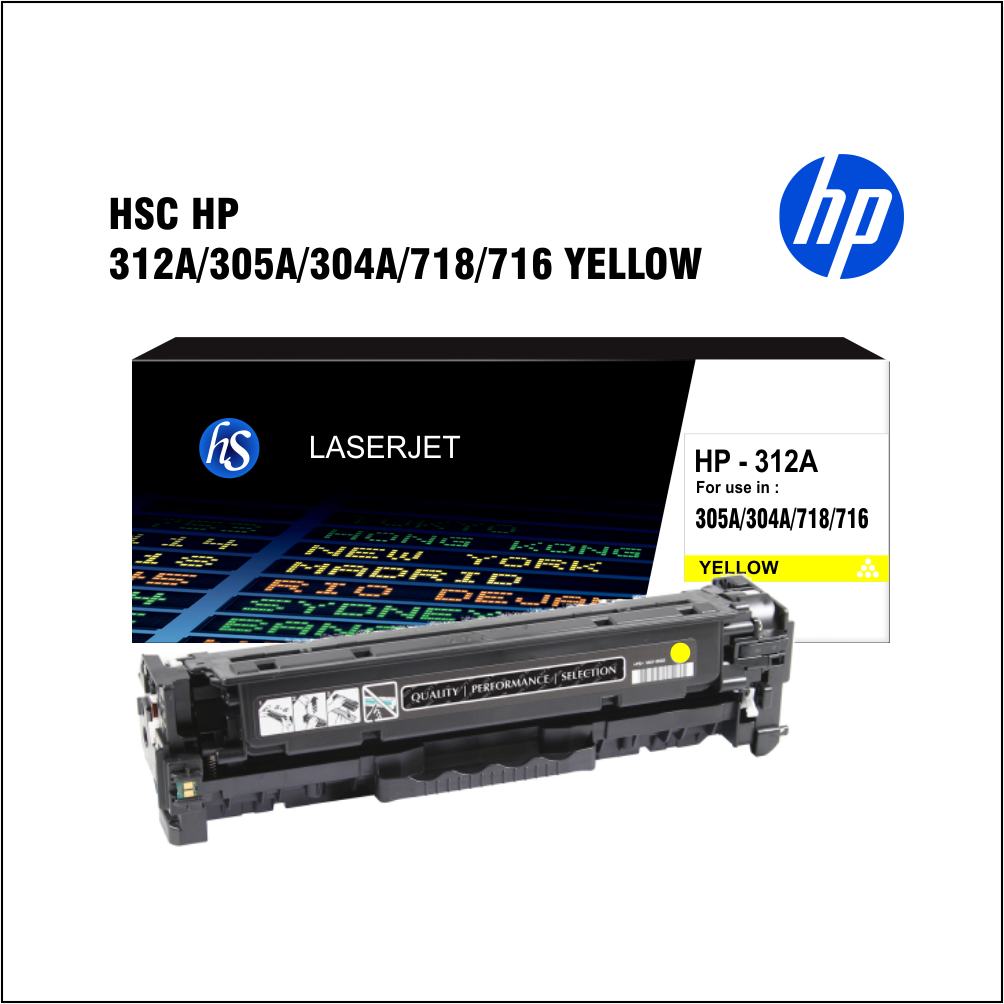 HSC HP 312A 305A 304A 718A 716 YELLOW