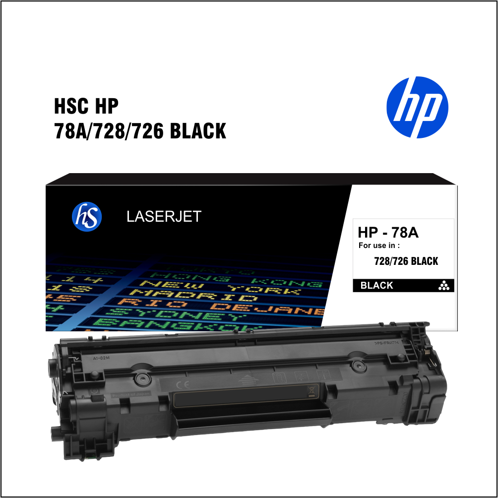 HSC HP 78A 728 726 BLACK