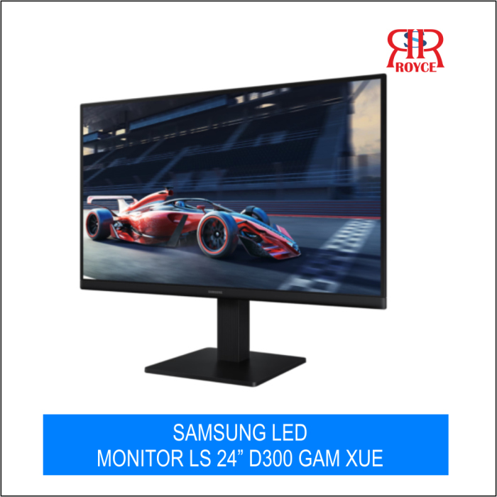 Samsung Mainstream Monitor 24″ Flat,FHD,IPS Panel,EYE-SAVER,100HZ,HDMI,D-SUB (LS24D300GAMXUE)