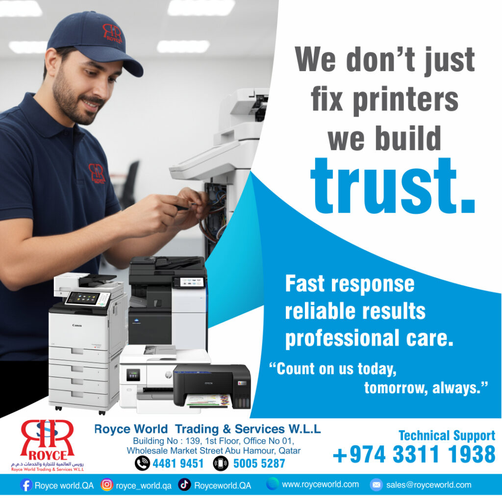 Best Printer for Office Use in Qatar (2026 Guide) - Royce World Qatar